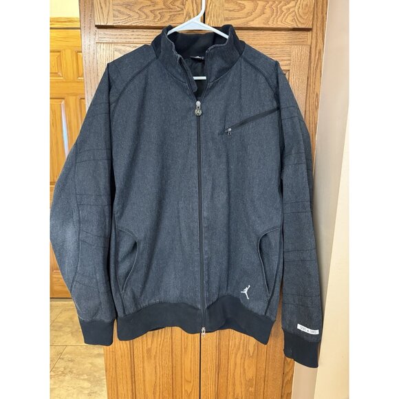 Nike Air Jordan Heavy Jacket Men’s XLarge Wolfe Grey 23 Legacy Full Zip Concord - Picture 1 of 10